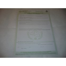 Certificado Export. Vet. de Salud (3º países)  C. General, nº 269214 1A al 269215 2A
