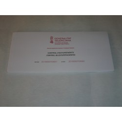 Tal. Vales Control Estupefacientes Serie TE032025000000026 al  TE032025000000050 (1 talonario de 25 recetas)