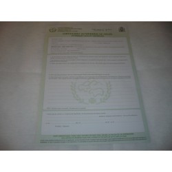 Certificado Export. Vet. de Salud (3º países)  C. General, nº 269214 1A al 269215 2A
